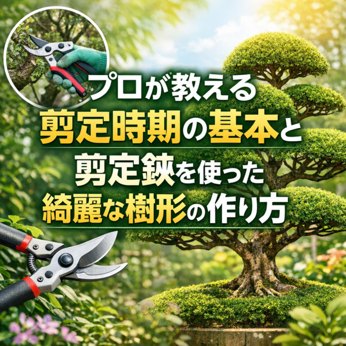 プロが教える剪定時期の基本と剪定鋏を使った綺麗な樹形の作り方